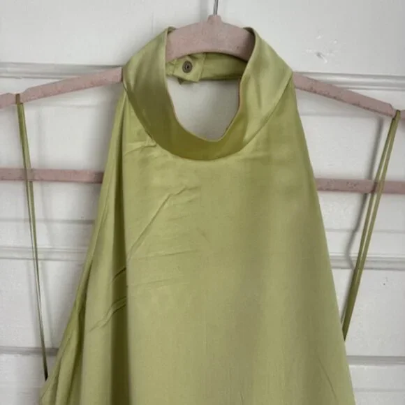 Helmut Lang Silk Halter Midi Dress - Picture 4 of 7